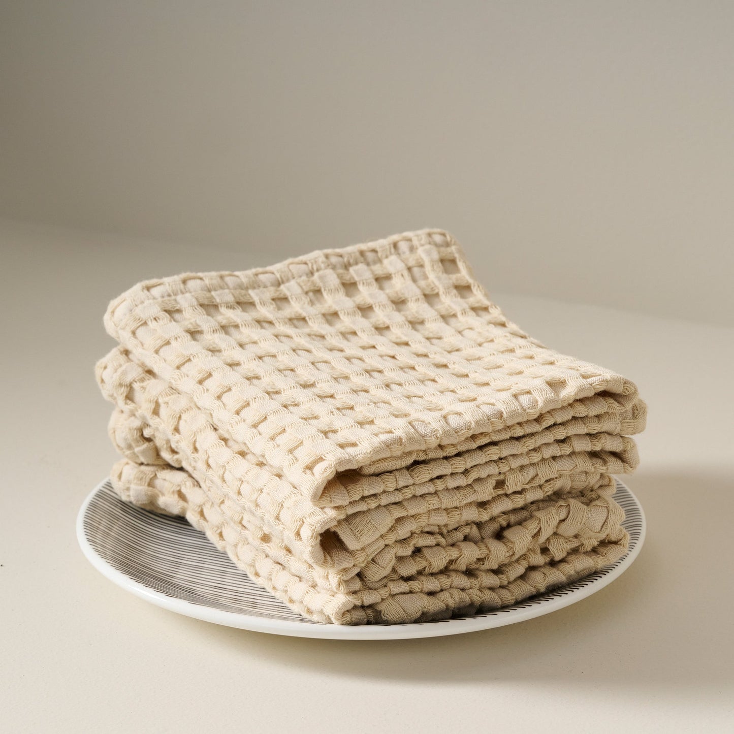 Cotton Waffle Face Towel - Quick Dry, Absorbent