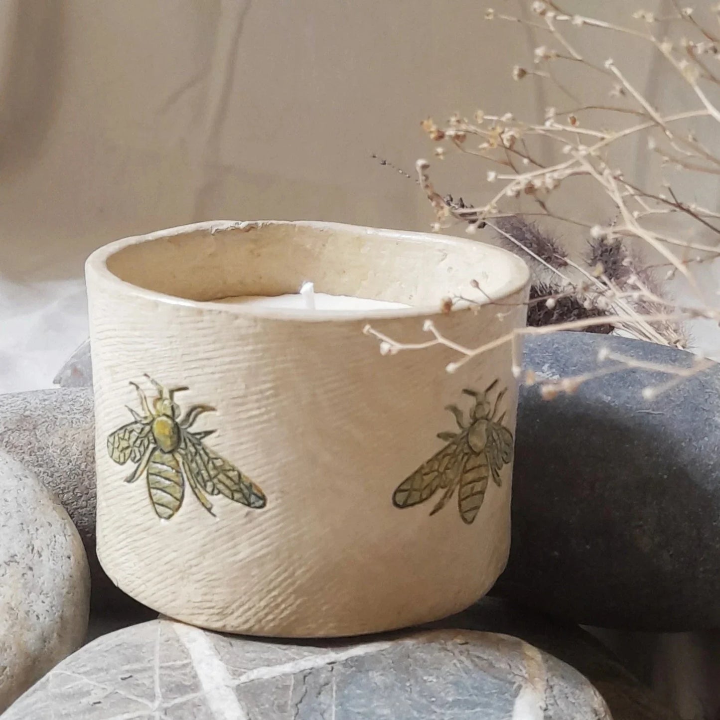 Handcrafted Papier-Mâché Candle Holders-Beewiser