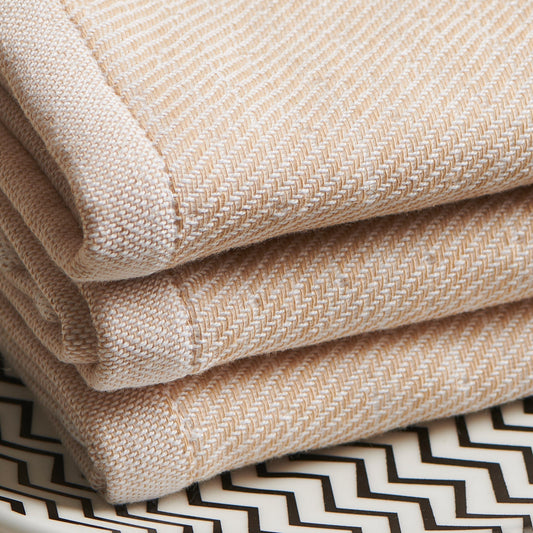 Hammam Terry Towel - Sand Color, Absorbent, Quick-Drying
