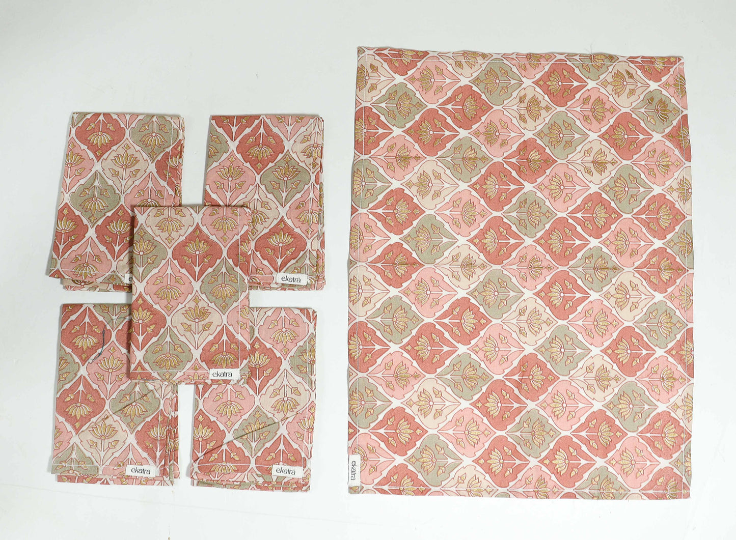 Cotton Napkins - Set of 6, Assorted Prints