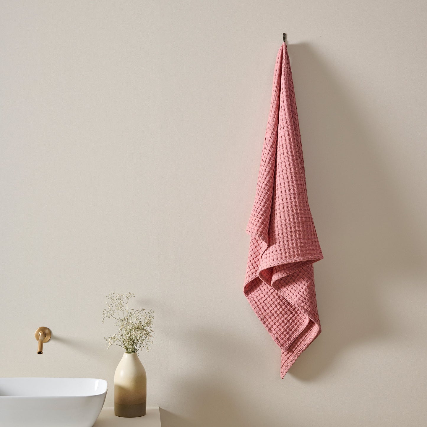 Chalk | Cotton | Waffle | XL Bath Towel