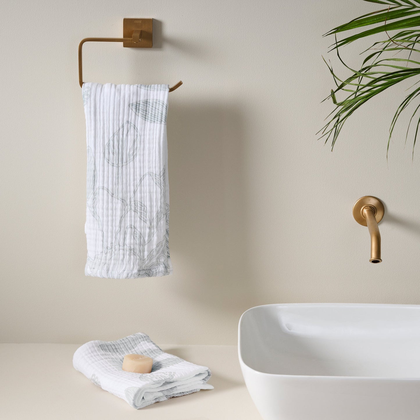 Cotton Gauze Hand Towel - Quick-Drying