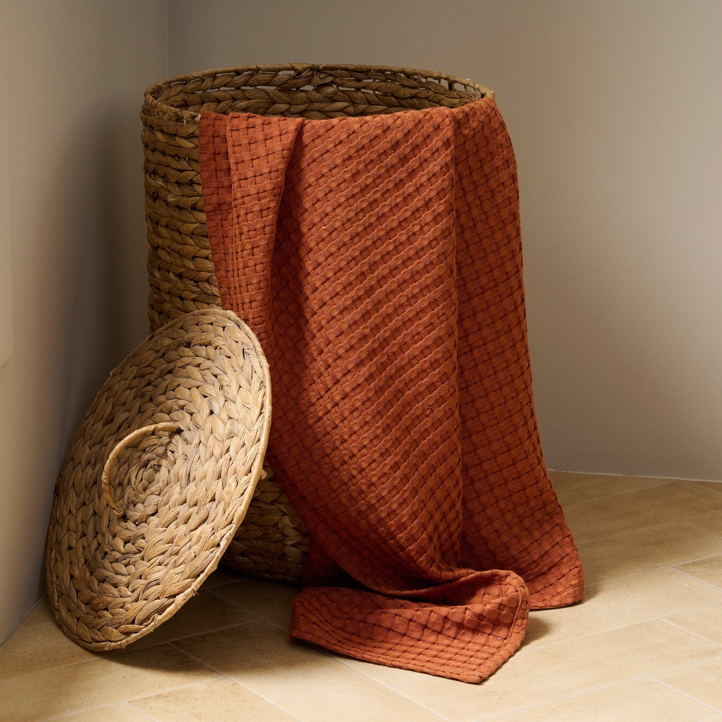 Cotton Bamboo Waffle Towel - Hypoallergenic