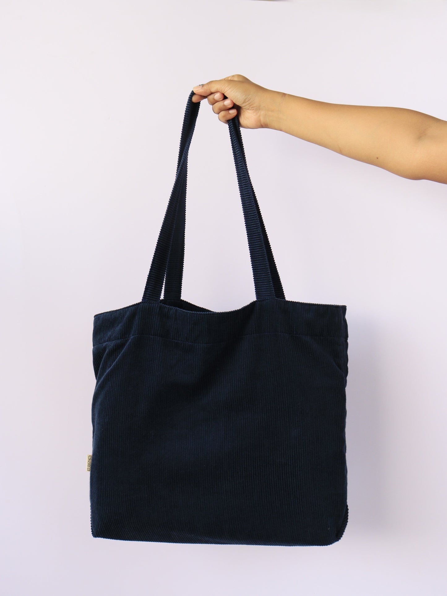 Handmade Corduroy Tote Bag With Interior Pocket - Three Colours