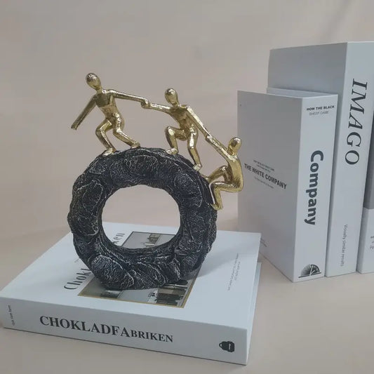 Climbing Figurine Statue - Inspirational Home Office Gym Decor Gift