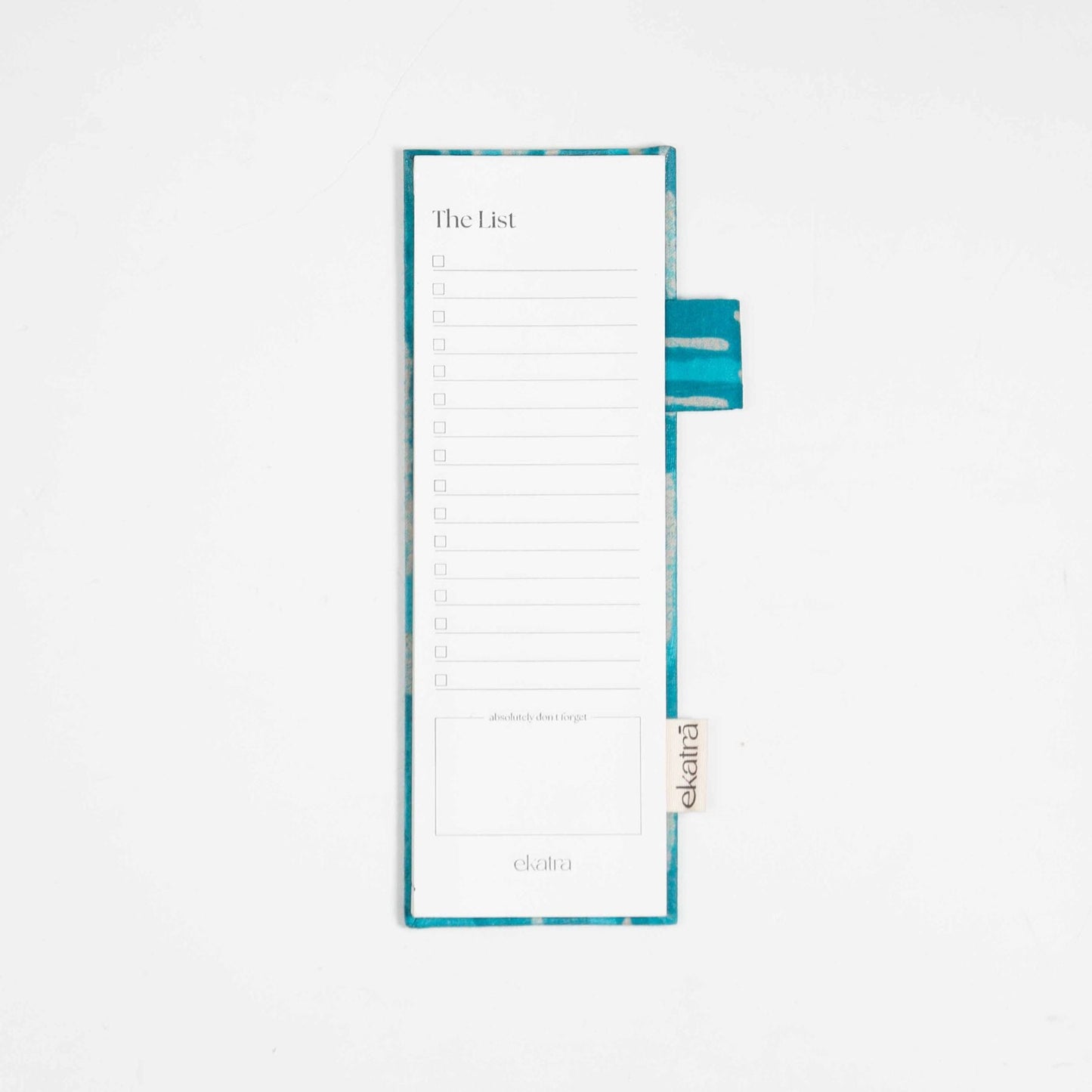 Recycled-Paper Magnet-Backed Notebook - 60 Sheets, Pen Loop