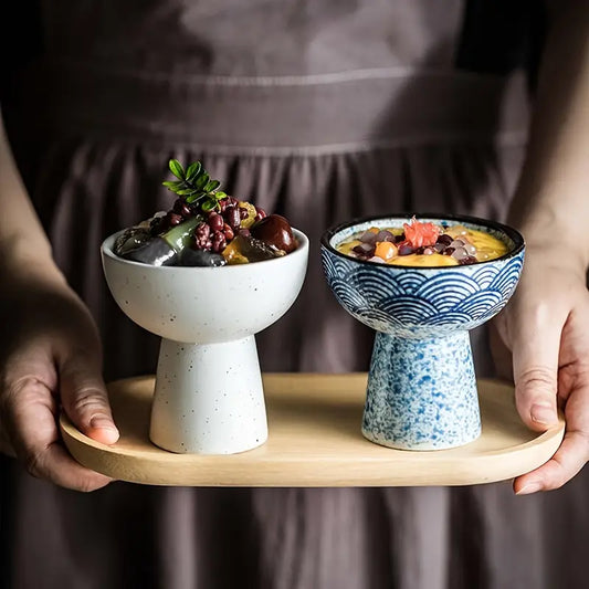 Vintage Ceramic Dessert Bowl – Elevated Microwave-Safe Treat Cup