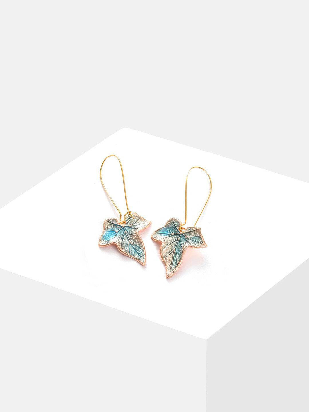 Multicoloured Contemporary Drop Earrings – Fashion Earrings – Silver-Plated – Fish Hook Earwire