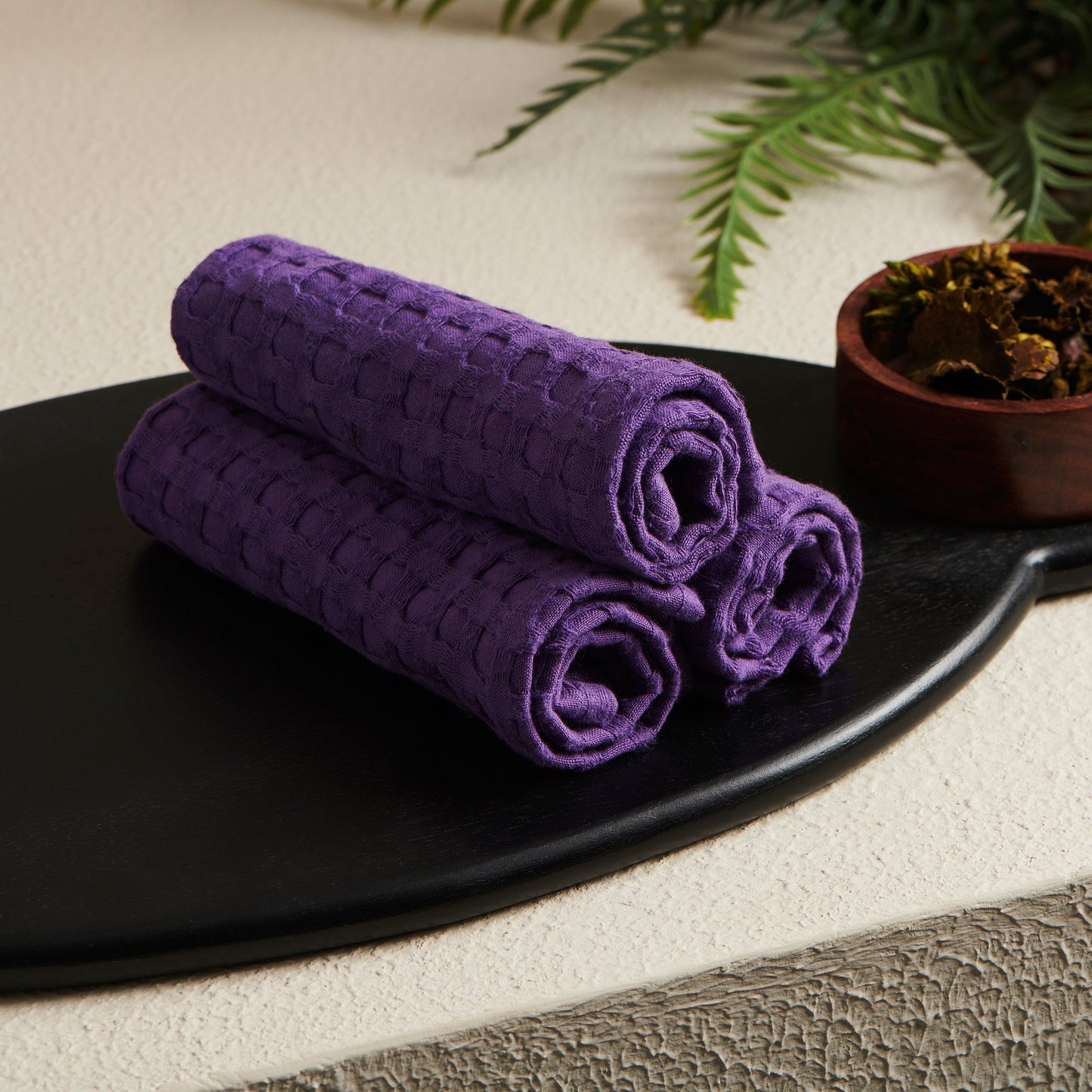 Cotton Face Towel - Waffle Weave