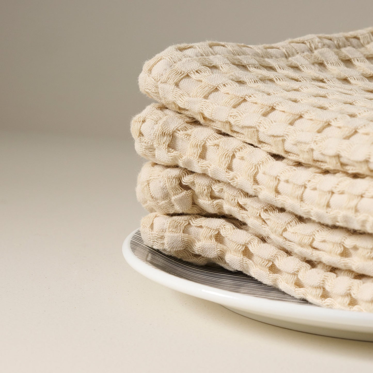 Cotton Waffle Face Towel - Quick Dry, Absorbent