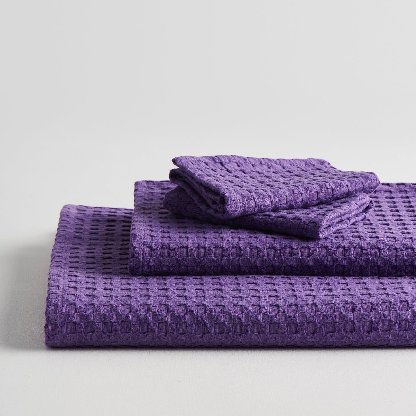 Cotton Waffle Towel - Bath Set