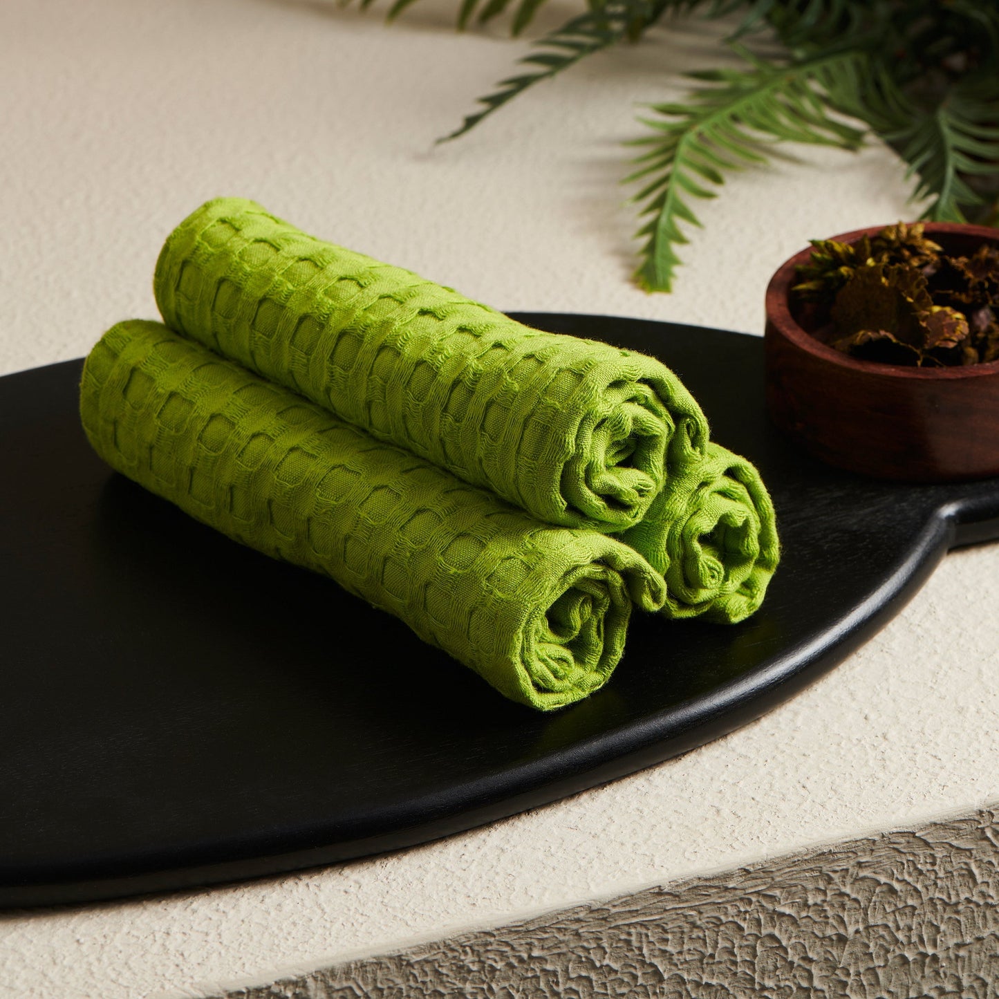 Cotton Waffle Face Towel - Absorbent & Quick Dry