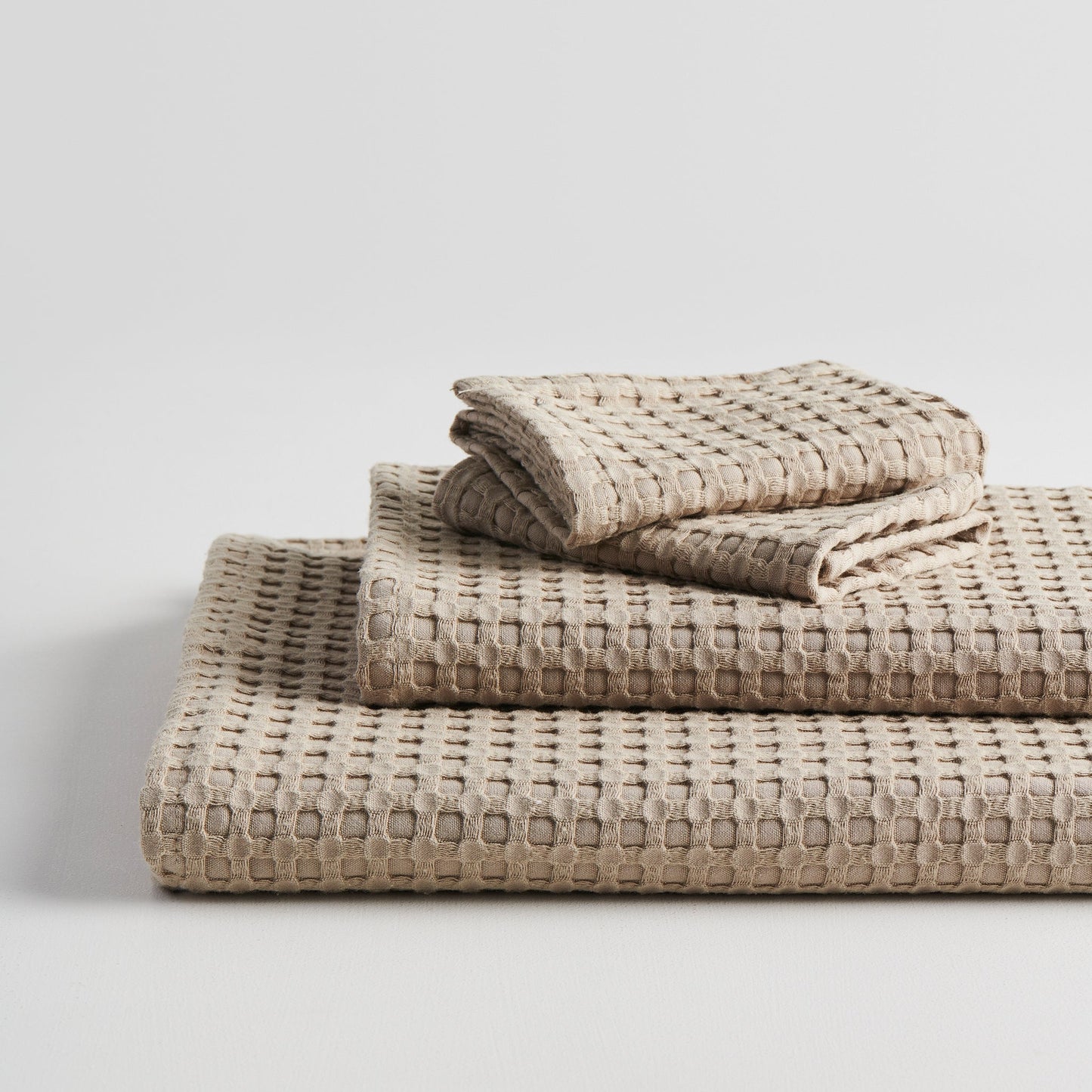 Cotton Bamboo Waffle Towel - Hypoallergenic, Bath Set
