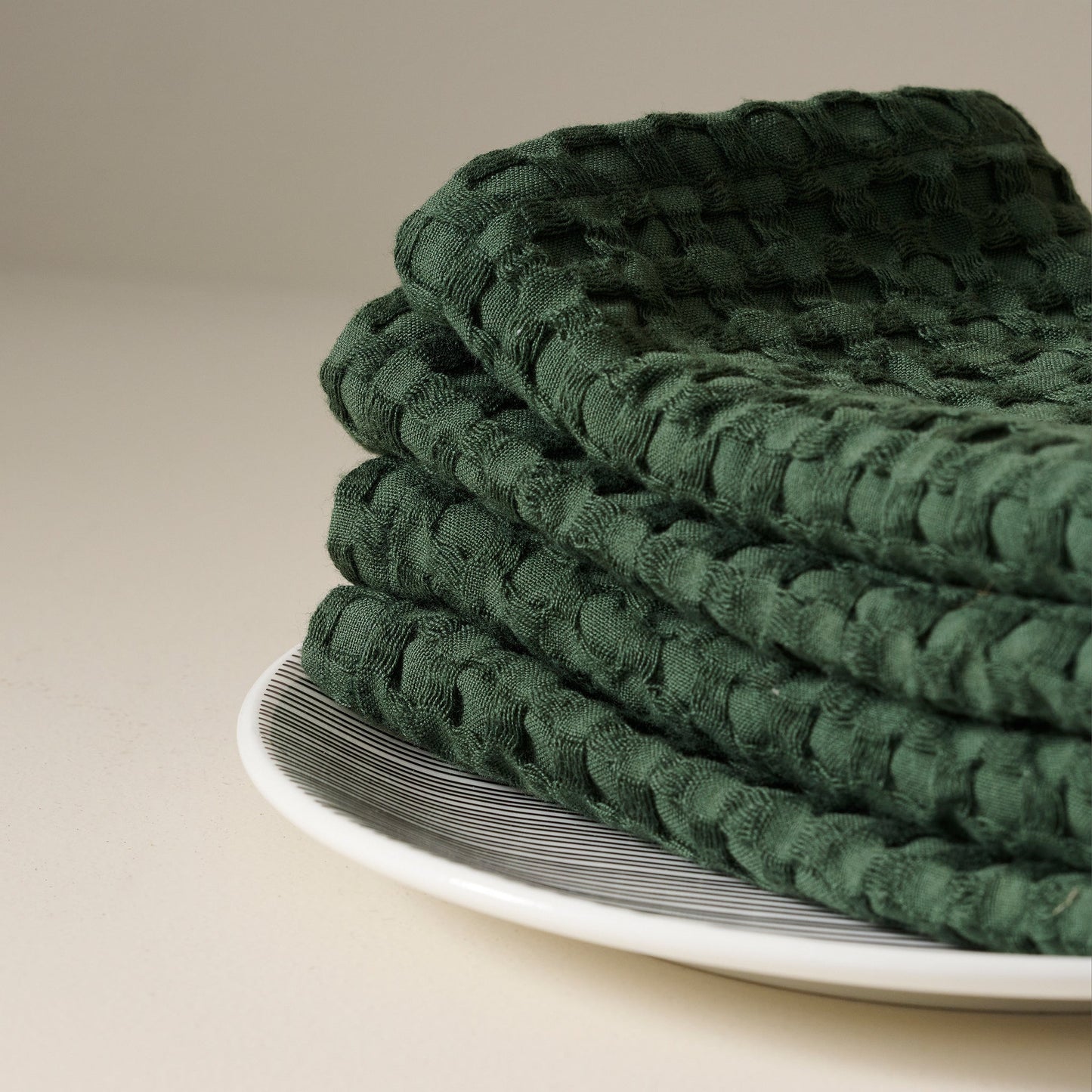 Cotton Bamboo Waffle Face Towel - Soft, Hypoallergenic