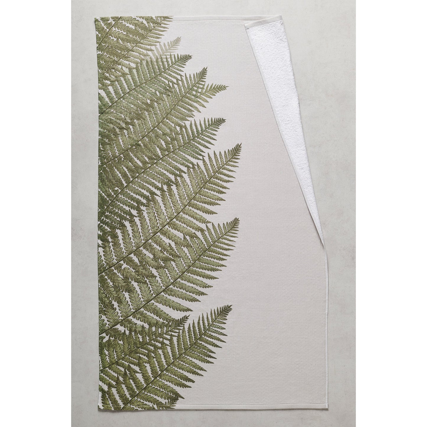 Hammam Terry Bamboo Cotton Towel - Fern Print