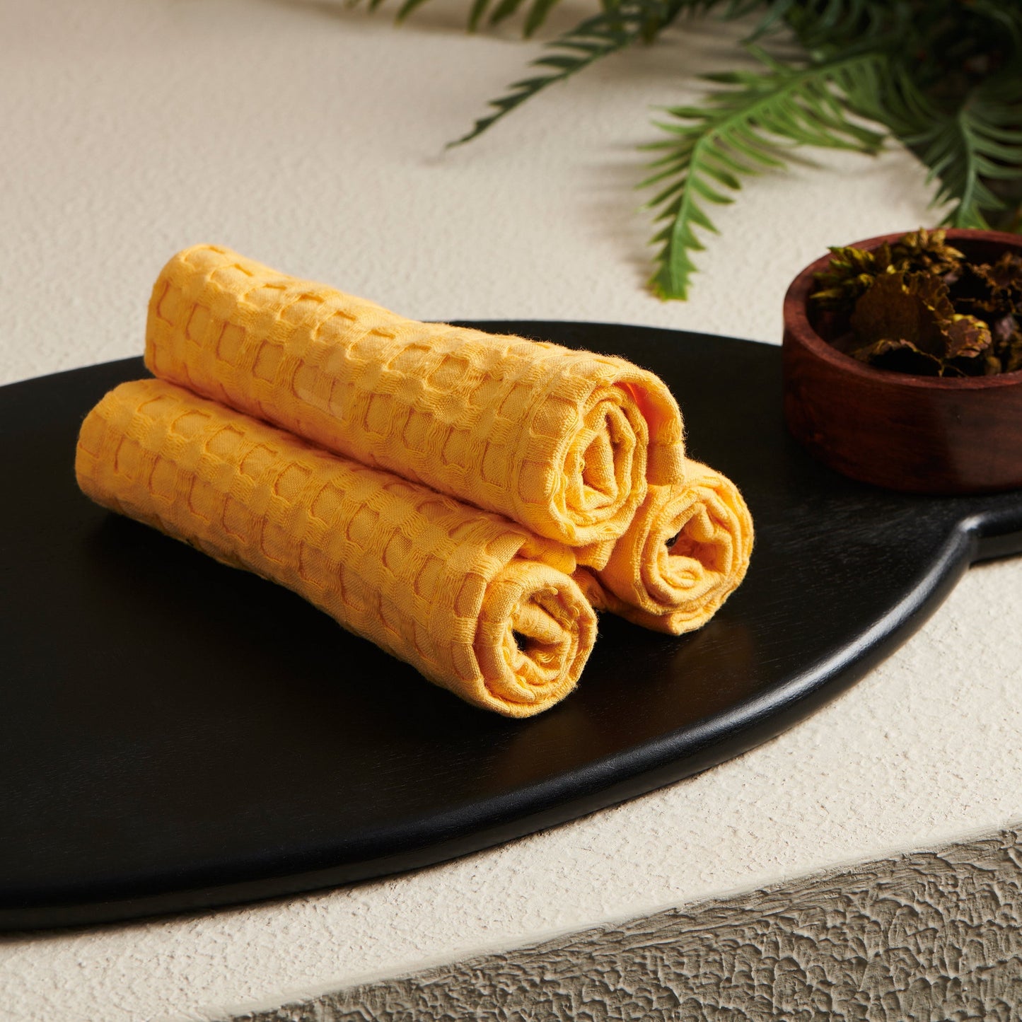 Cotton Waffle Face Towel - Absorbent & Quick Dry