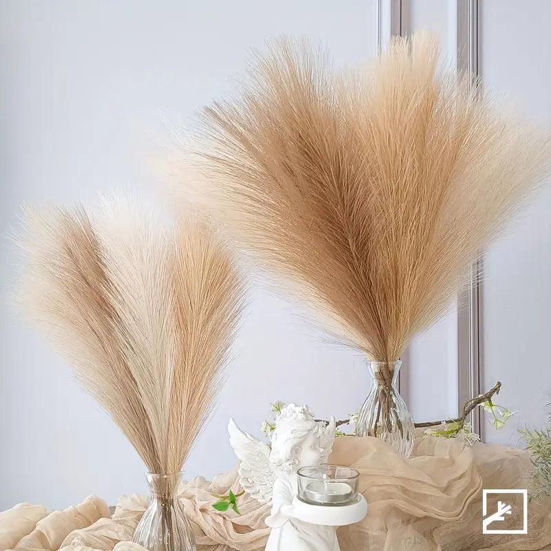 6PCS Boho Pampas Grass – Vase Fillers for Weddings, Thanksgiving & Christmas Crafts