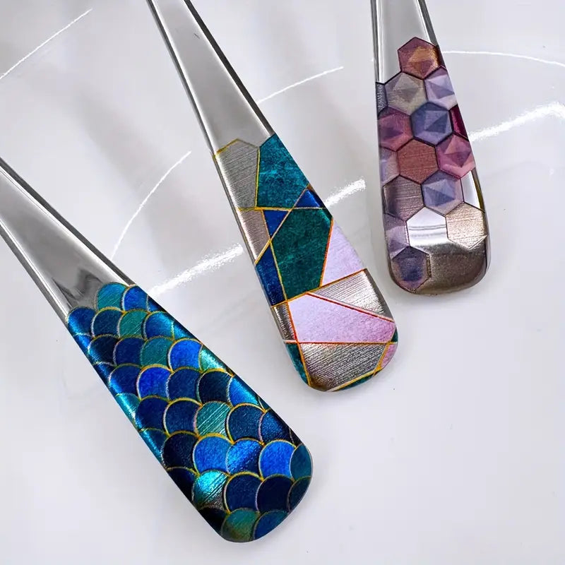 Colorful Stainless Steel Cutlery Set - Spoons and Forks - Tableware