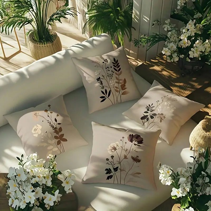 Pattern Pillow Covers 4-Pack - Sofa & Home Decor, Washable
