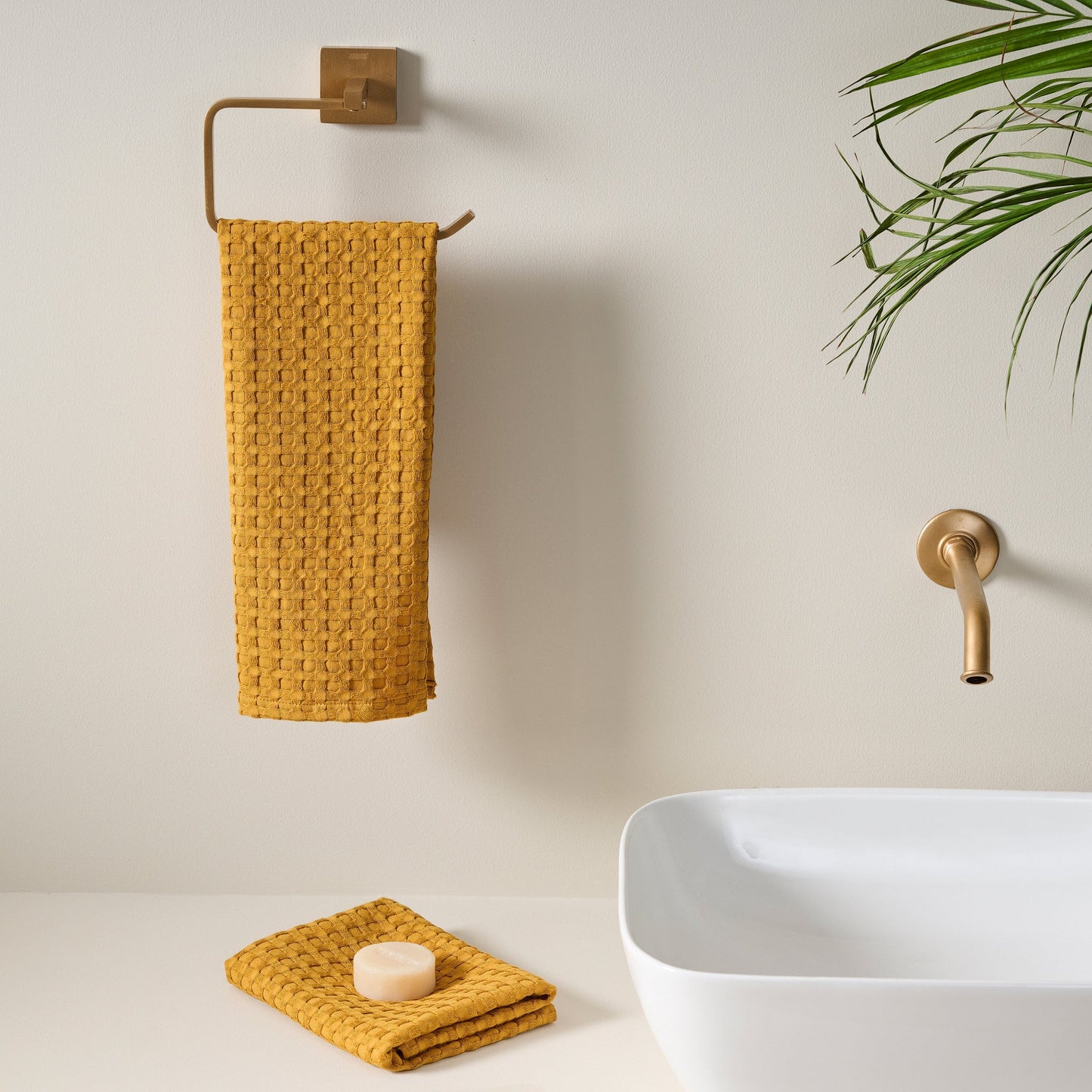 Cotton Bamboo Waffle Towel - Increased Absorbency