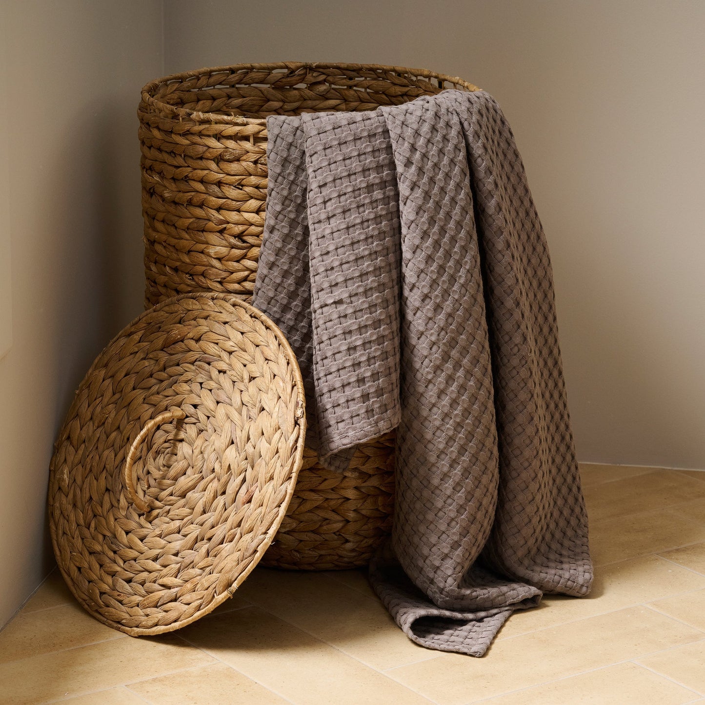 Cotton Bamboo Waffle Towel - Hypoallergenic