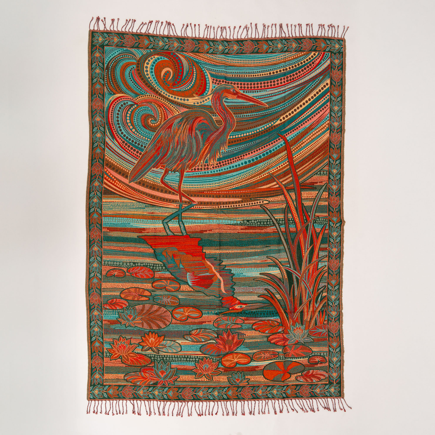 Wings Of Eternity Throw Green 125cm x 175cm
