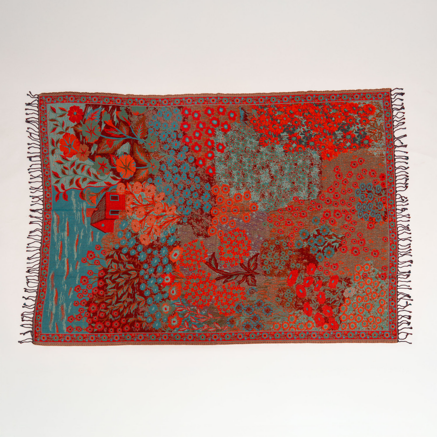 Valley Of Blooms Throw-2 125cm x 175cm