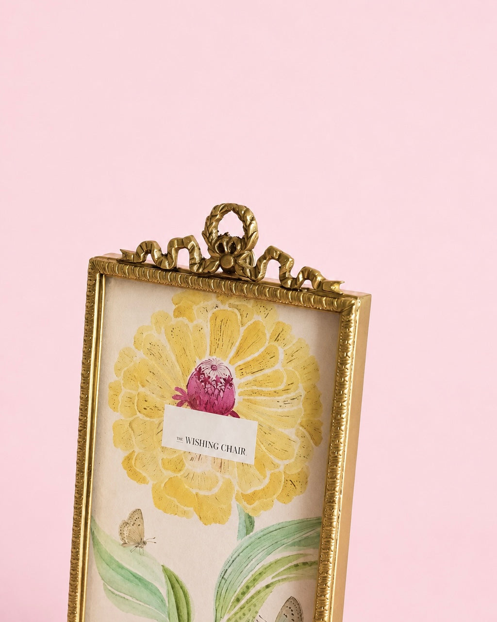 Photo Frame | Brass Glass Ribbon | 4 x 6 Inch