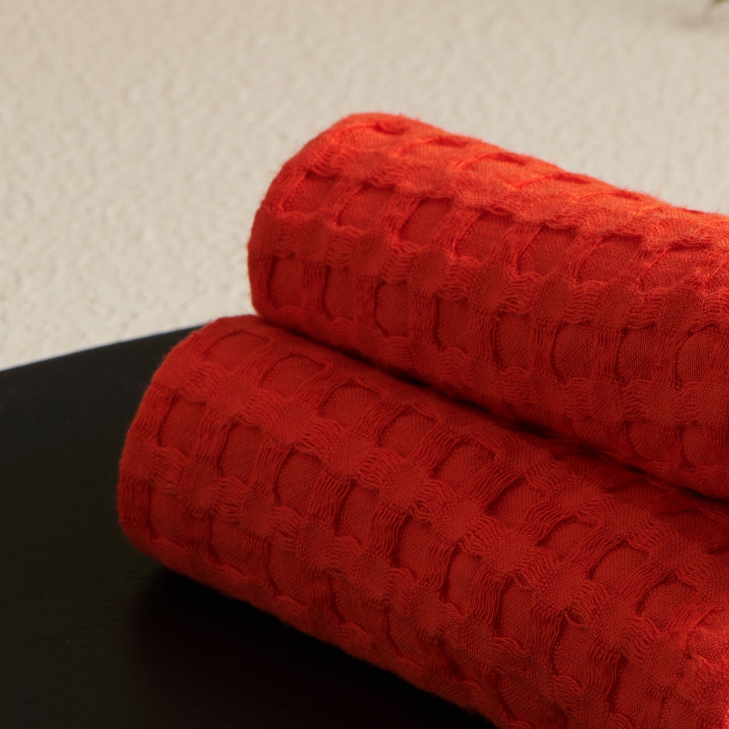 Cotton Waffle Face Towel - Quick Dry, Durable