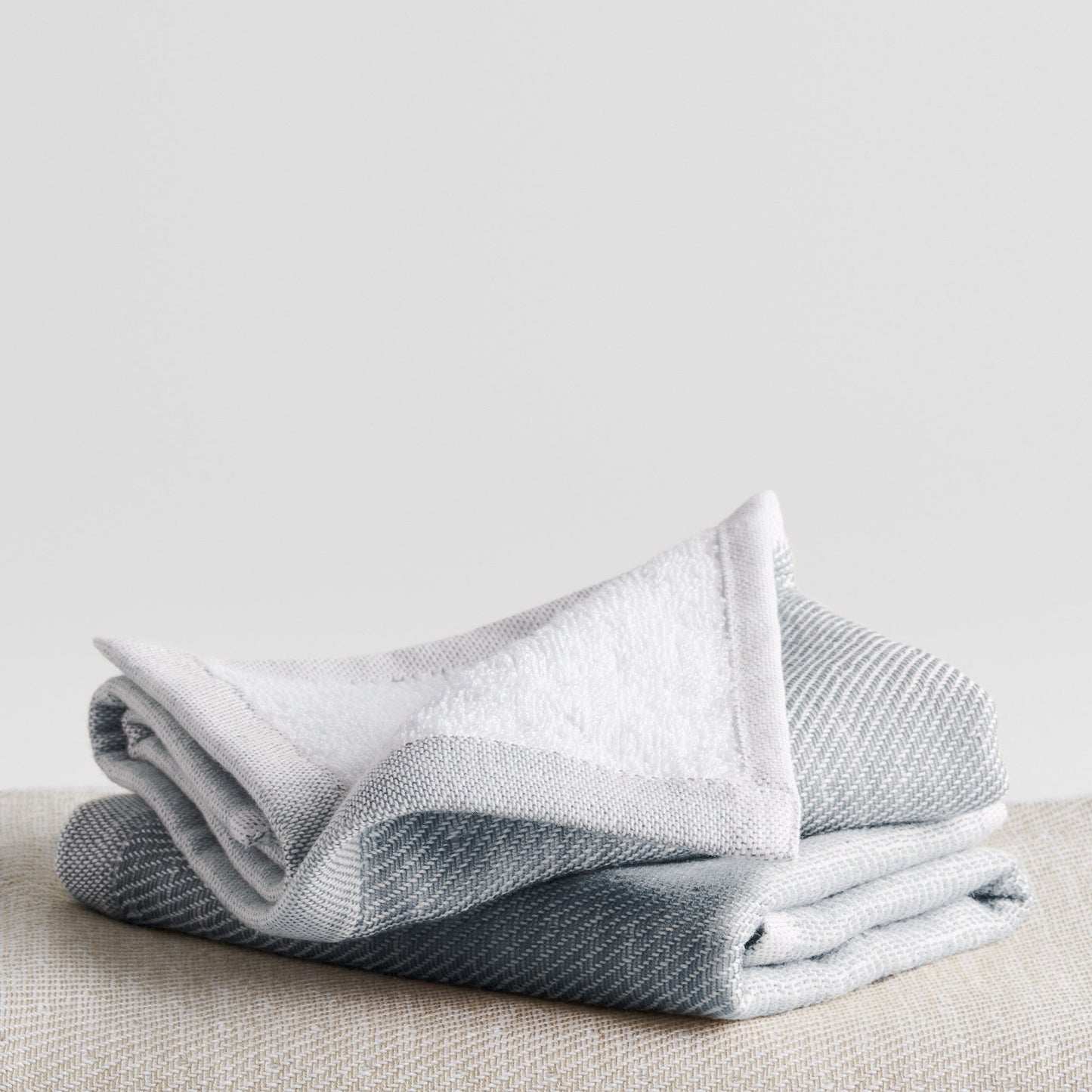 Cotton Bamboo Face Towel - Hammam Terry, Soft, Absorbent