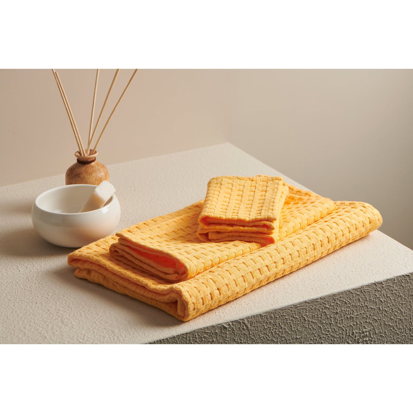 Cotton Waffle Towel - Bath Set
