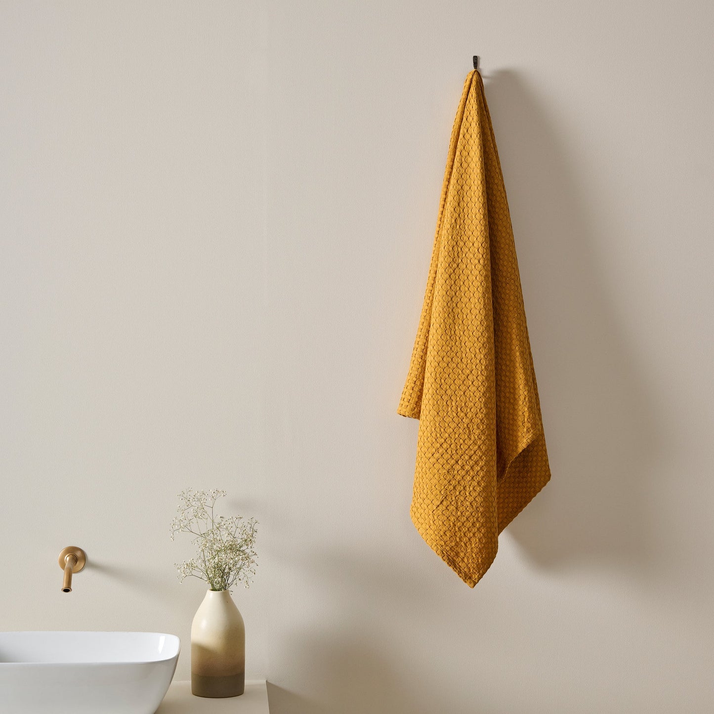 Cotton Bamboo Waffle Towel - Hypoallergenic