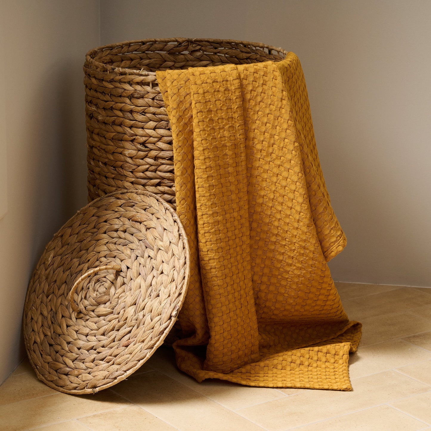 Cotton Bamboo Waffle Towel - Hypoallergenic
