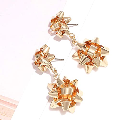 Floral Drop Earrings – Women's Fashion Jewellery – 18K Gold Plated Embellished