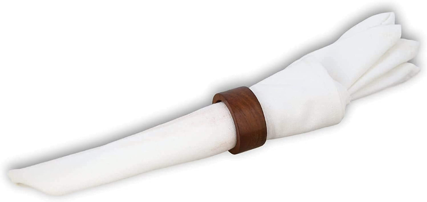 Wooden Napkin Rings – Tableware Accessories – Versatile Design – Pack of 12
