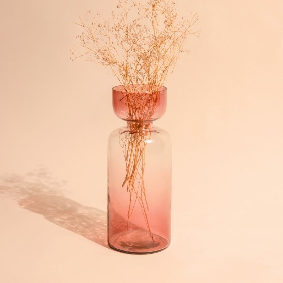 Handblown Tinted Glass Vase - Grande Size, 3 Colors
