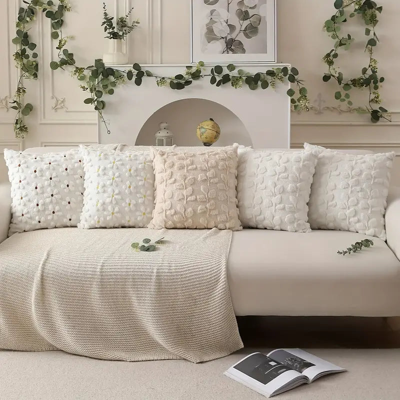 Eucalyptus Pillow Covers 18x18 - Farmhouse Throw Pillow Set