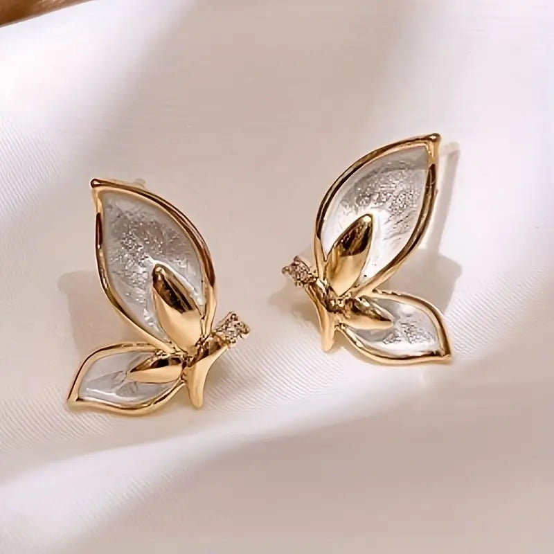 Silver Stud Earrings - Minimalist Chic Alloy Jewelry Gift