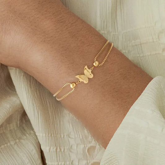 Women's Stainless Steel Charm Bracelet - Hypoallergenic