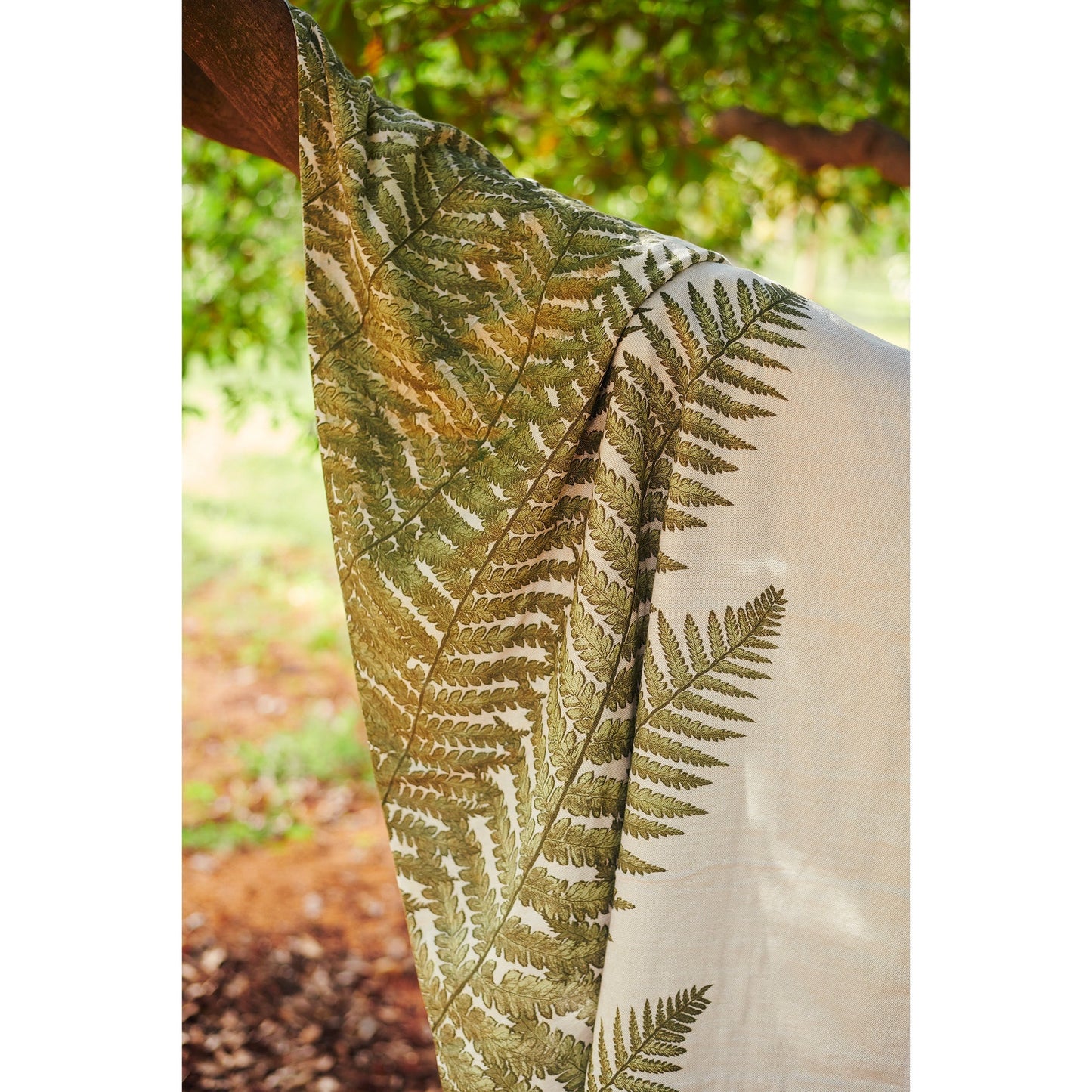Hammam Terry Bamboo Cotton Towel - Fern Print