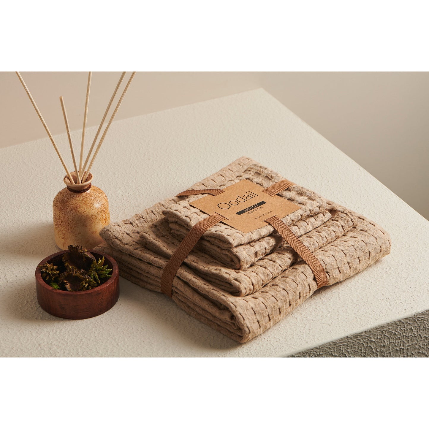 Waffle Cotton Towel - Bath Set, Quick Dry