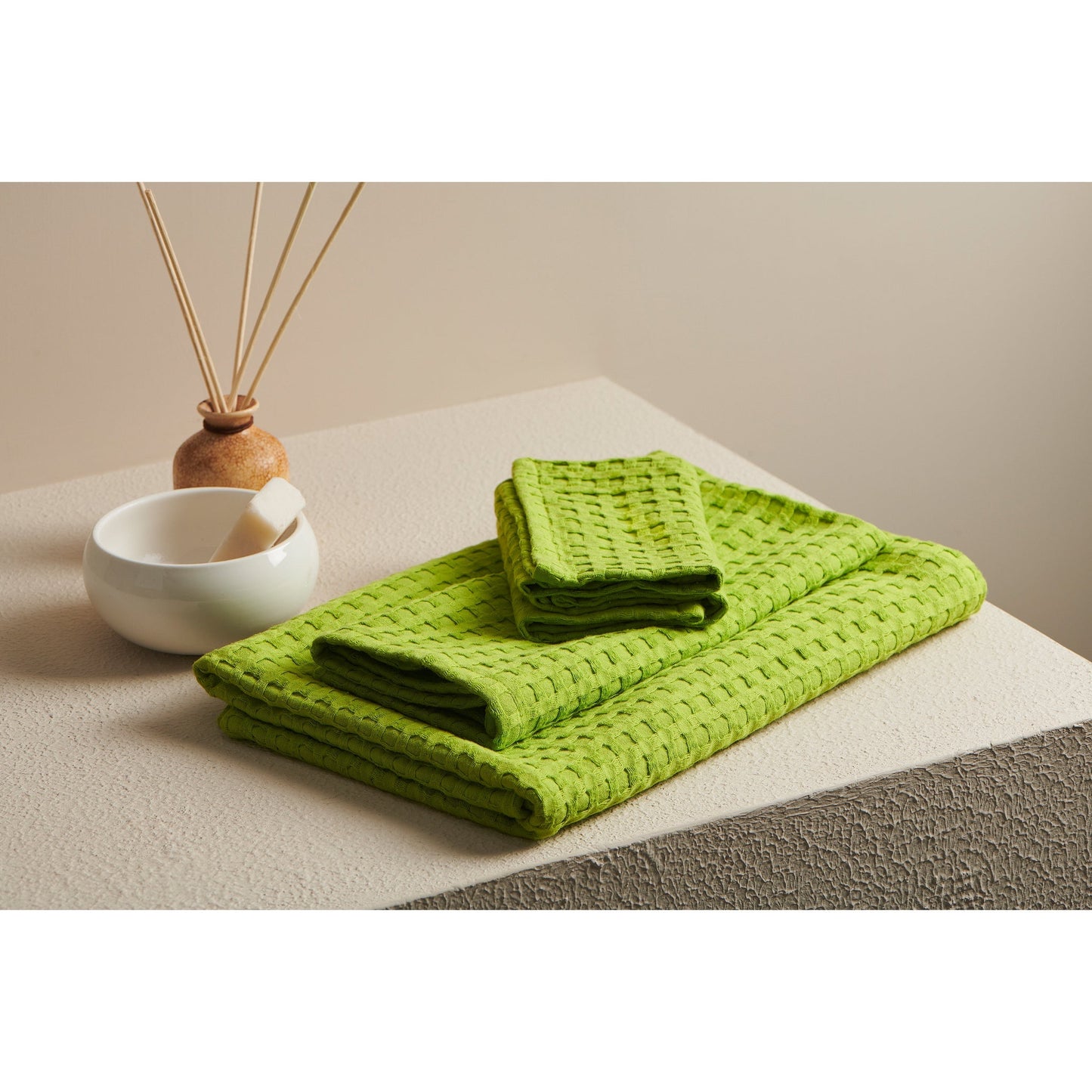 Cotton Waffle Towel - Bath Set