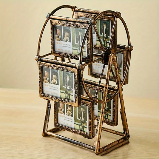 Rotatable Photo Frame - 4 Inch - DIY Display Shelf - Gift Decor