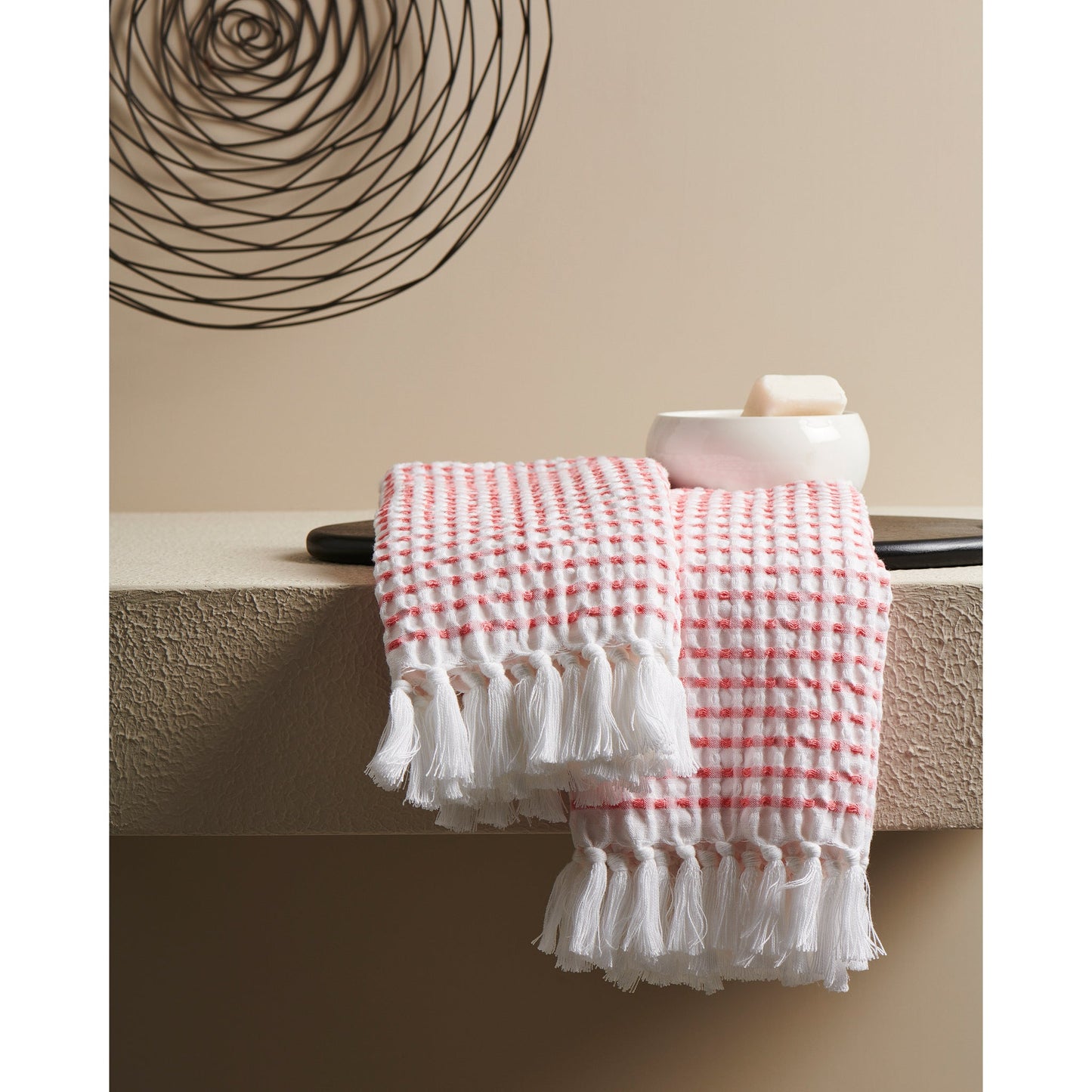 Cotton Waffle Towel For Hand - Quick Drying, Absorbent