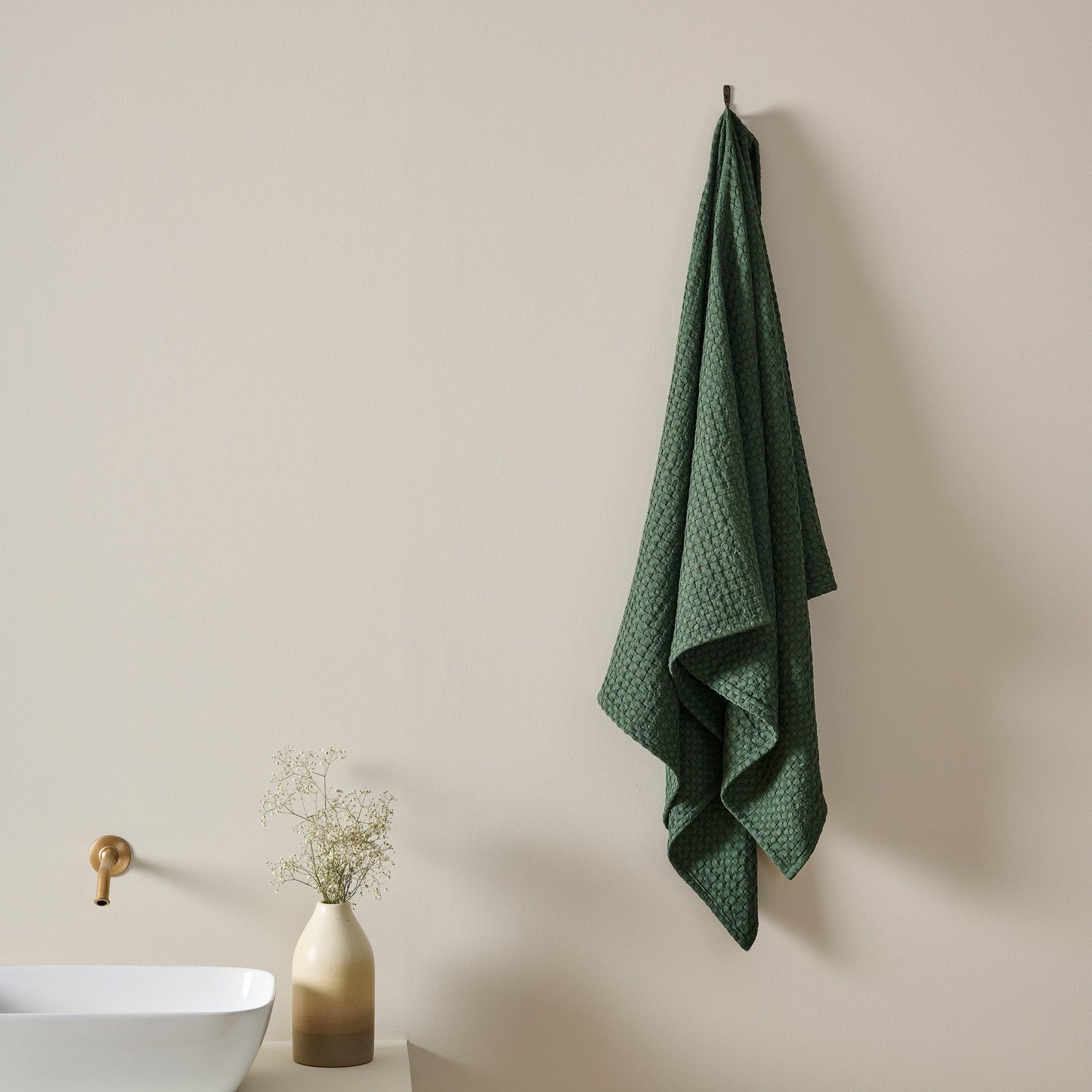 Cotton Bamboo Waffle Towel - Hypoallergenic