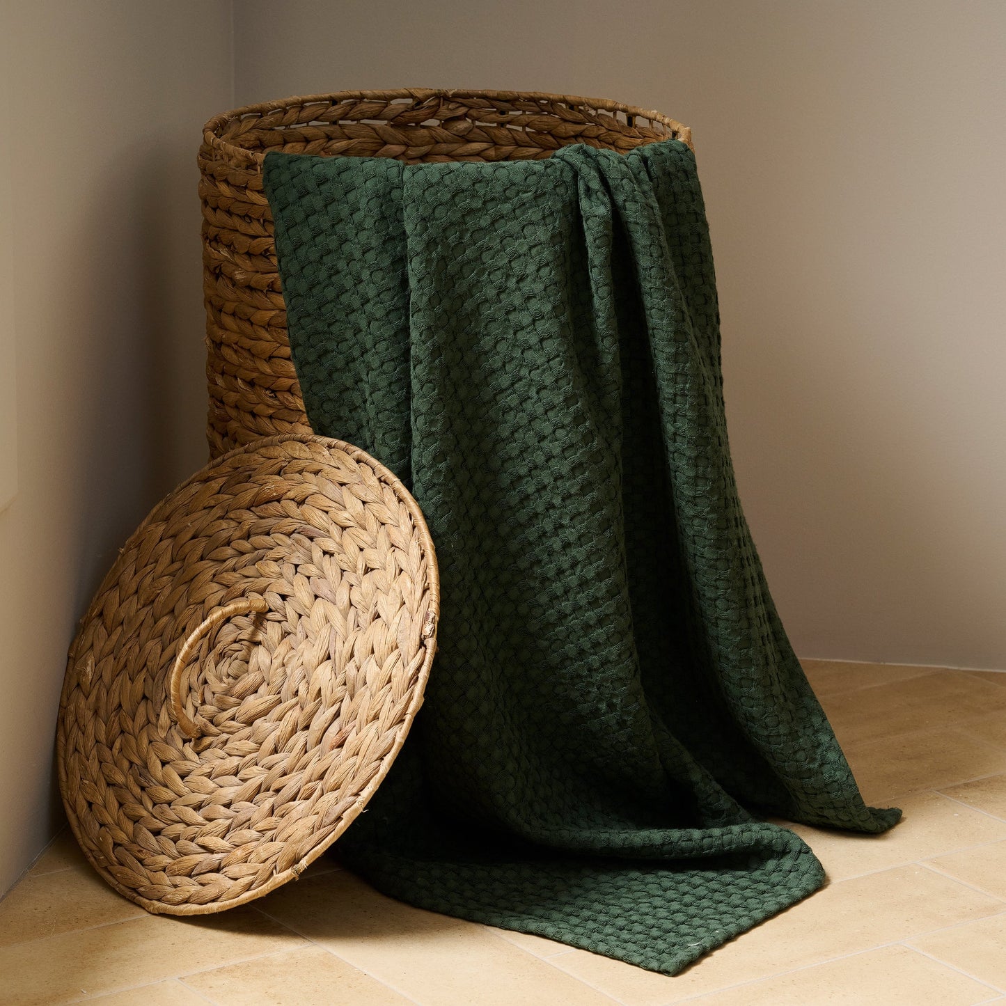 Cotton Bamboo Waffle Towel - Hypoallergenic