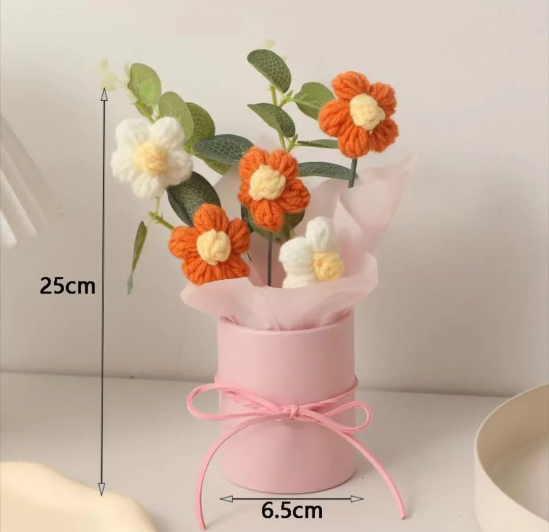 Handcrafted Floral Piece – Decorative Accent – Hypoallergenic Cotton – Single Unit