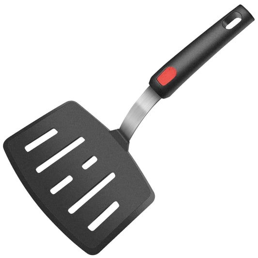 Silicone Spatula – Cooking & Baking Flipper – Nonstick, Heat Resistant – Slotted Wide, Single Unit