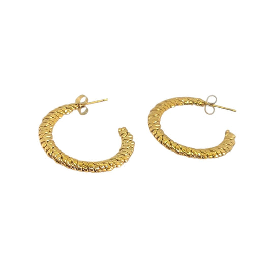 Anti-Tarnish Earrings – 18K Gold Plated Set – Hypoallergenic & Waterproof