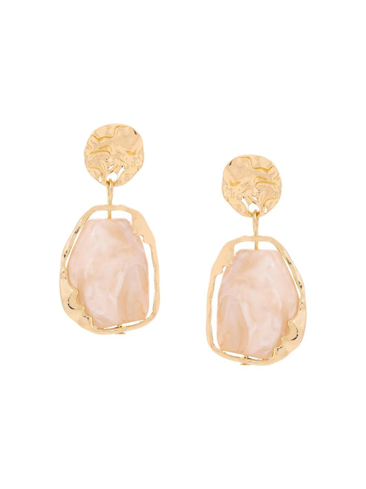 Gold Toned Black Crystal Earrings – Fashion Earrings – Crystal Embellished – Contemporary Style